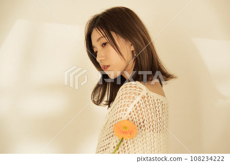 Pretty female portrait 108234222