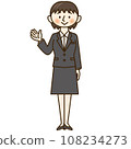 A woman in a suit who guides you with a smile 108234273