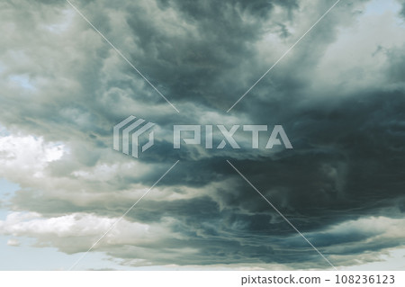 Sky background where rain clouds begin to cover b-3 Film style 108236123