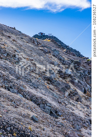 Sightseeing mountain climbing of Mt. Norikura in Nagano Prefecture, summit of Kengamine 108236527