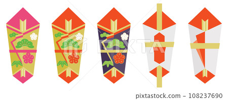 日本可愛的 noshi 套裝 108237690