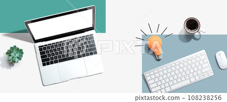 Computers with a light bulb 108238256