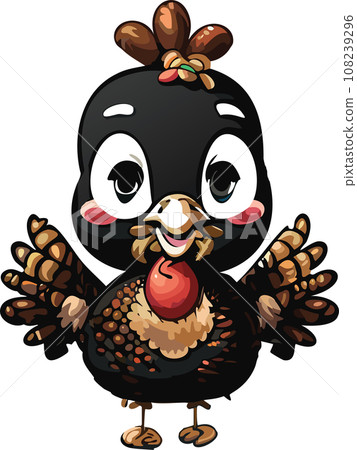 Festive Cute Thanksgiving Turkey Cartoon, AI Generated Festive Cute Thanksgiving Turkey Cartoon, AI Generated 108239296