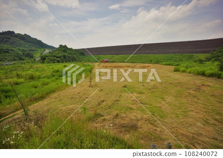 Embankment of Oda Dam from downstream Embankment of Oda Dam from downstream 108240072
