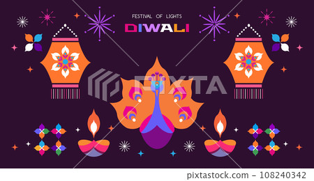 Happy Diwali banner 24 108240342