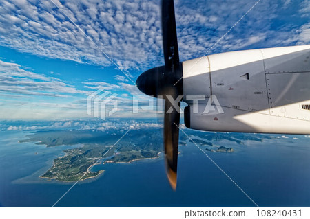 Sky seen from an airplane 108240431