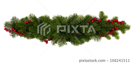 Christmas decoration on white Christmas decoration on white 108241511