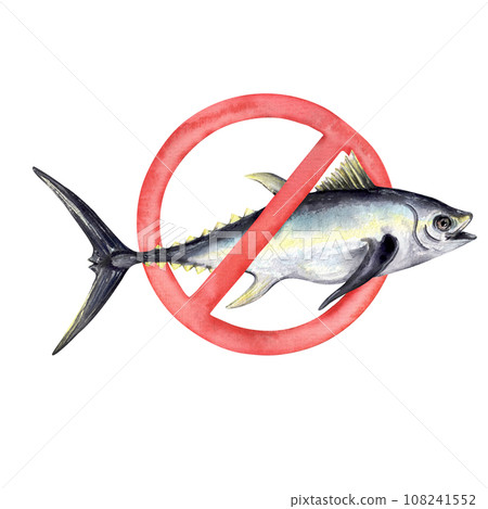 No fishing tuna icon 108241552
