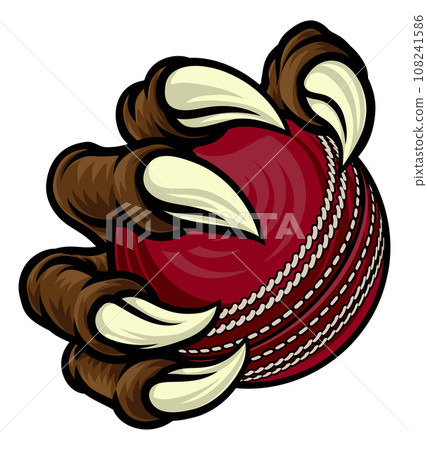 Cricket Ball Claw Cartoon Monster Animal Hand Cricket Ball Claw Cartoon Monster Animal Hand 108241586