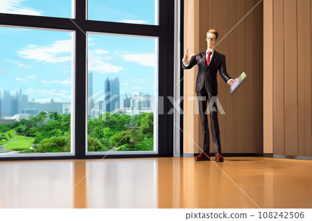 Real estate agent explaining the room 108242506