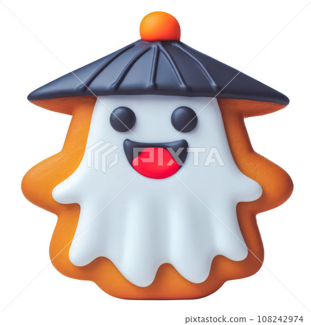 cute Halloween ghost gingerbread. cute Halloween ghost gingerbread. 108242974