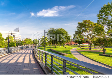 [神奈川縣]清晨的橫濱象之花公園/都會風景 108243024