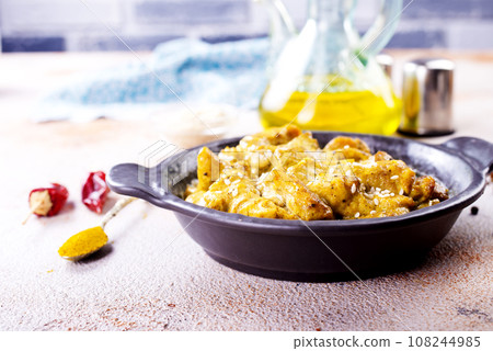 Chicken curry or masala in bowl Chicken curry or masala in bowl 108244985