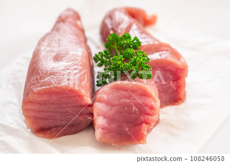 Pork fillet block meat 108246058