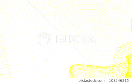 3D abstract digital technology orange light particles wave 108246215