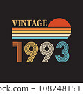 1993 vintage t shirt design vector 108248151