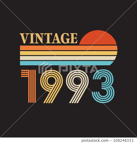 1993 vintage t shirt design vector 1993 vintage t shirt design vector 108248151