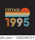 1995 vintage t shirt design vector 108248153