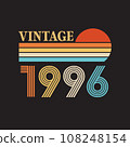 1996 vintage t shirt design vector 108248154