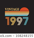 1997 vintage t shirt design vector 108248155