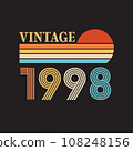 1998 vintage t shirt design vector 108248156