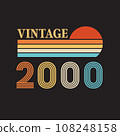 2000 vintage t shirt design vector 108248158