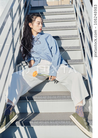 office casual business woman office casual business woman 108248983