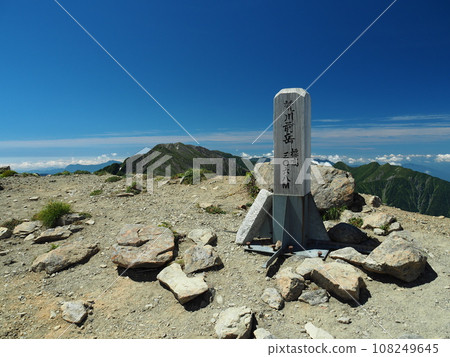 [山頂標誌]南阿爾卑斯山、荒川前岳（2018） 108249645