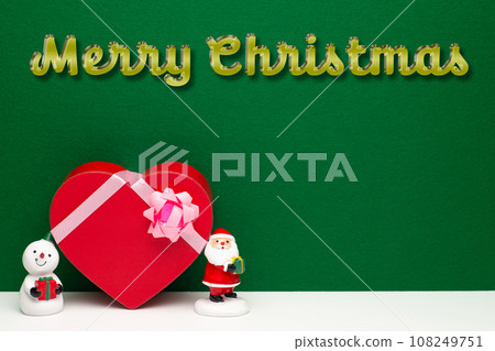 聖誕老人、雪人和聖誕禮物 108249751