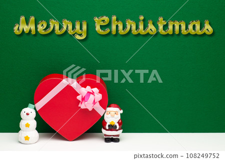 聖誕老人、雪人和聖誕禮物 108249752