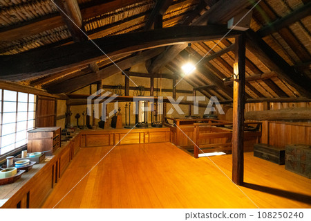 [Important Preservation District for Groups of Traditional Buildings] Kasashima, the ceiling of the Kasashima Townscape Preservation Center (Maki House), Honjima, Marugame City, Kagawa Prefecture 108250240