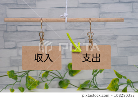 Image of balance between income and expenses 108250352
