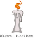 Halloween candle holiday October festival  108251066