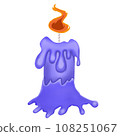 Halloween candle holiday October festival  108251067