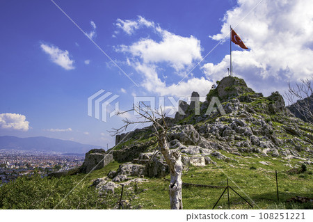Beautiful scenery from the observation deck in Fethiye, Turkey 108251221