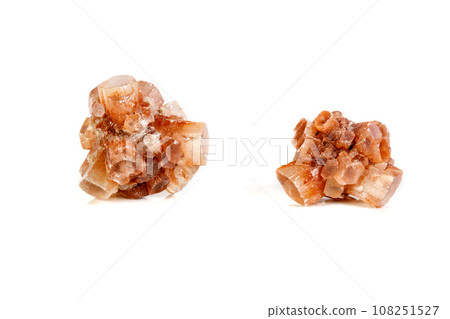 Macro mineral stone Aragonite on a black background Macro mineral stone Aragonite on a black background 108251527