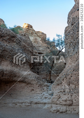 Inside Sesriem canyon in Namibia Inside Sesriem canyon in Namibia 108252210
