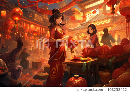 Chinese New Year. Chinese Dragon symbol of 2024 108252412