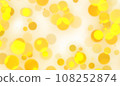 3D abstract digital technology yellow light particles wave 108252874