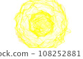 3D abstract digital technology yellow light particles wave 108252881