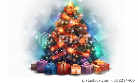 Christmas tree light background Christmas tree light background 108254400