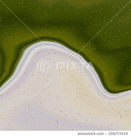 Abstract light green geometric background with golden dust 108255010