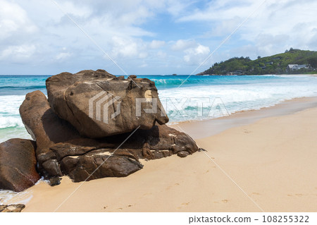 Anse Intendance Beach. Summer landscape, Mahe island, Seychelles Anse Intendance Beach. Summer landscape, Mahe island, Seychelles 108255322