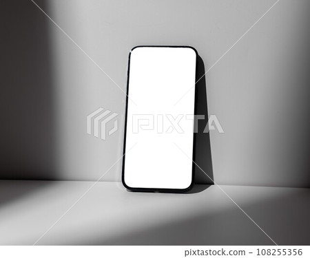 Mobile screen mock up, mockup. Blank clean smart phone, smartphone 108255356
