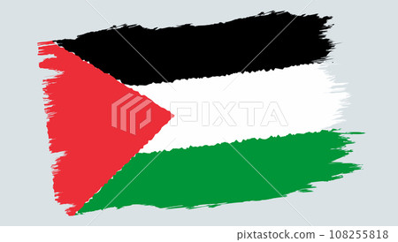 Vector vintage Palestine flag Vector vintage Palestine flag 108255818