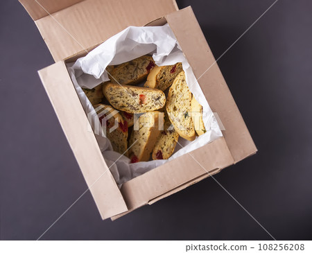 Homemade biscotti or cantuccini. Sweet gluten-free dessert. 108256208