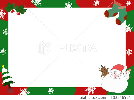 Christmas frame material illustrations of Santa etc. Christmas frame material illustrations of Santa etc. 108256595