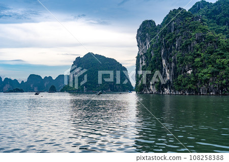 Vietnam, Ha Long Bay with its strange rocks Vietnam, Ha Long Bay with its strange rocks 108258388