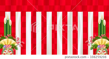 Kadomatsu Kohaku New Year Sale Background Kadomatsu Kohaku New Year Sale Background 108259208