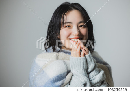 Knitted women winter Knitted women winter 108259229